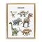 Stupell Industries Educational Meet The Dinosaurs Floating Frame, design by Christine Simpson Art